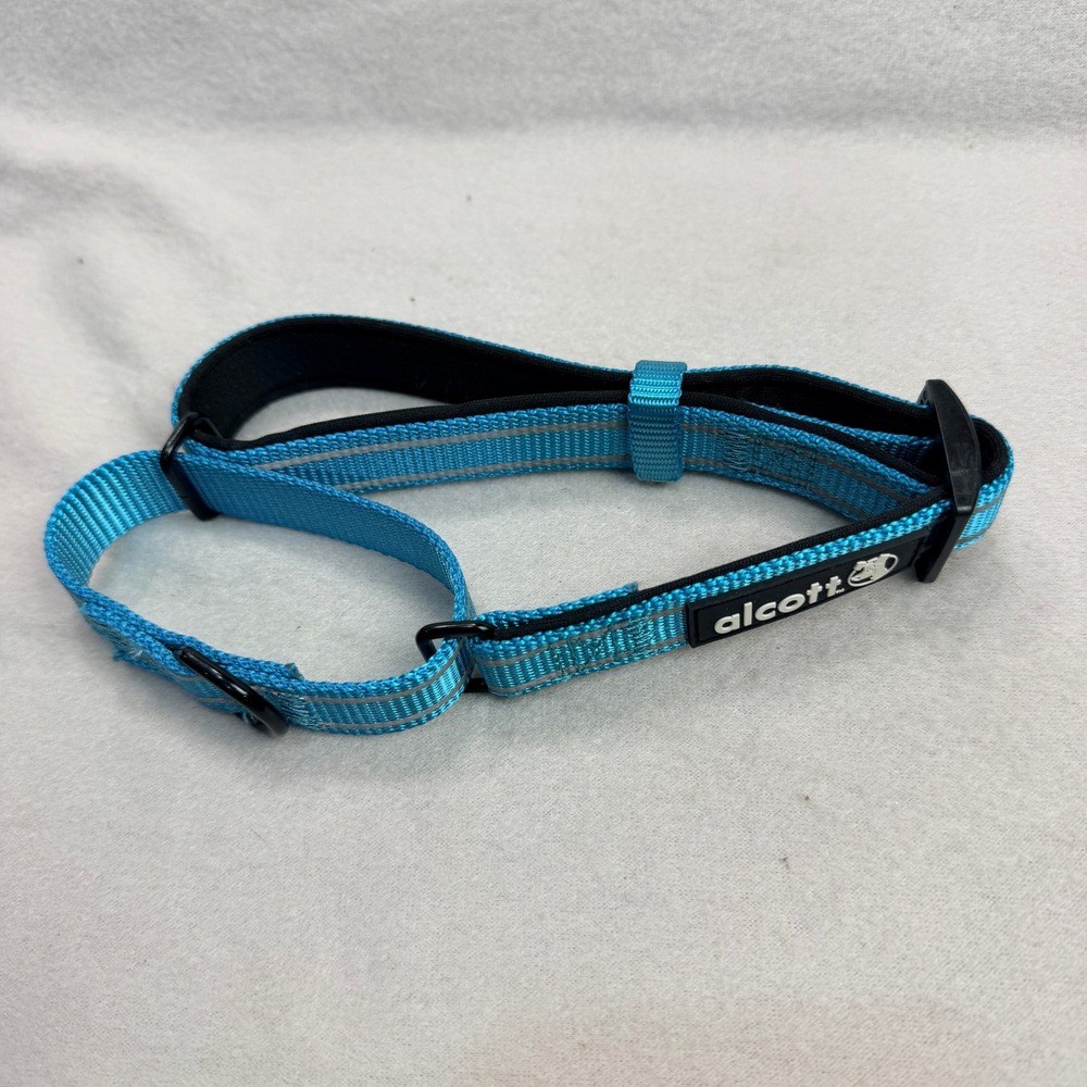 Alcott Adventure Martingale Dog Collar Blue Reflective Padded Adjustable Large‎